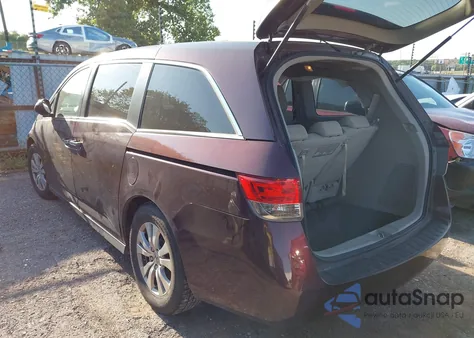 2014 Honda Odyssey Ex z USA, uszkodzony, nr VIN 5FNRL5H45EB044359